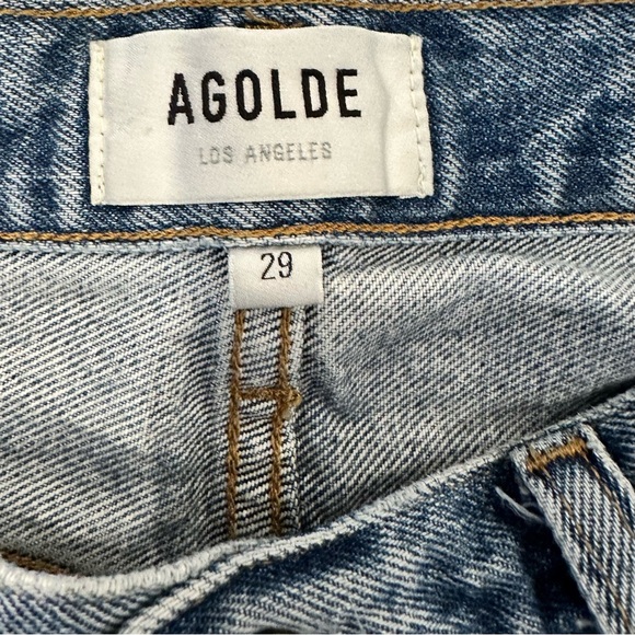 Agolde Parker Long Vintage Jean Shorts Size 29 - Picture 11 of 12